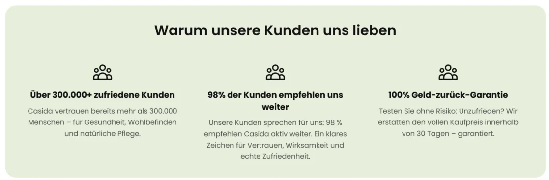 Casida Information und wieso Kunden bei Casida.com bestellen